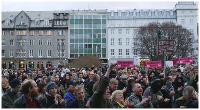 Icelanders Overthrow Government and Rewrite Constitution After Banking Fraud-No Word From US Media