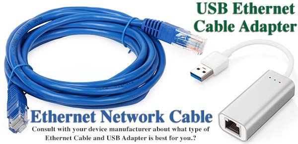 Ethernet Network Cable USB Adapter